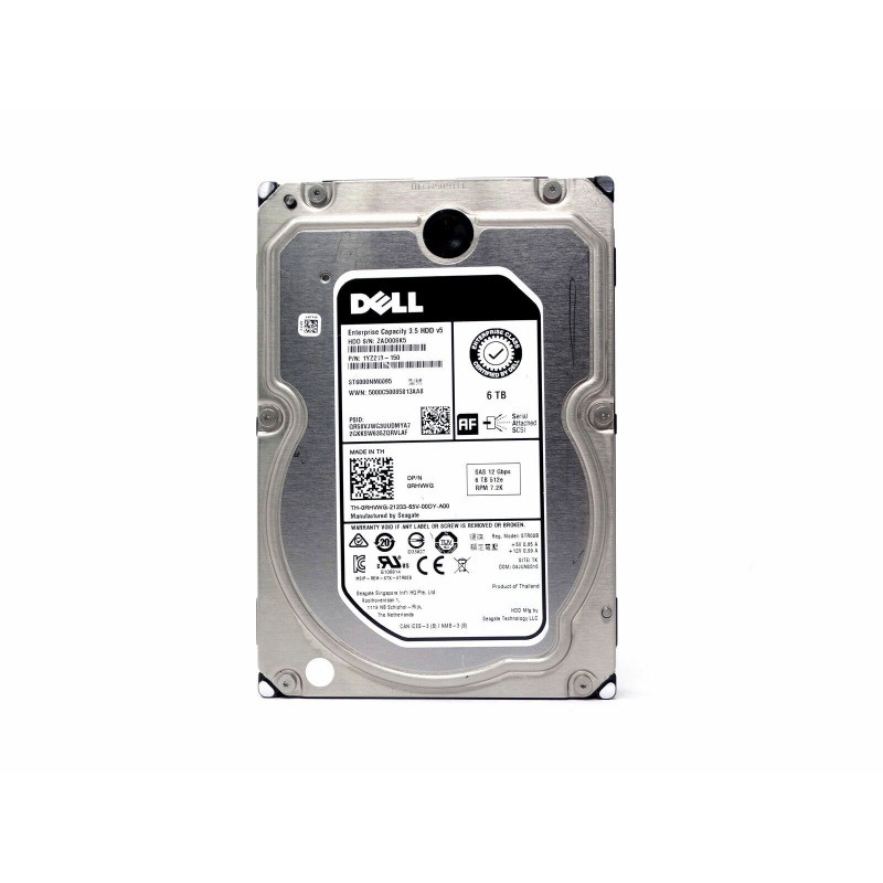 NewDELL ST6000NM0095 RHVWG 0RHVWG 3.5″ 6TB 7.2K 12GBPS 512E SAS HARD DRIVE HDD
