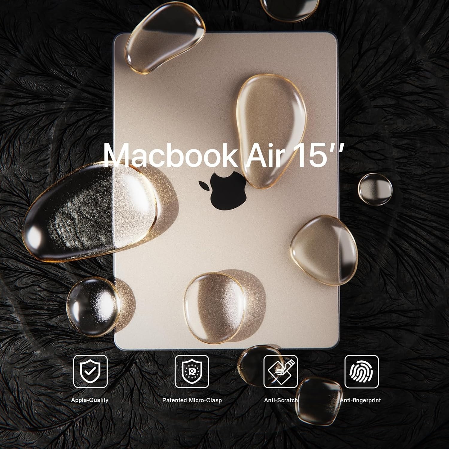 Invisible Armor MacBook Air 15″ Case | Starlight Clear Matte