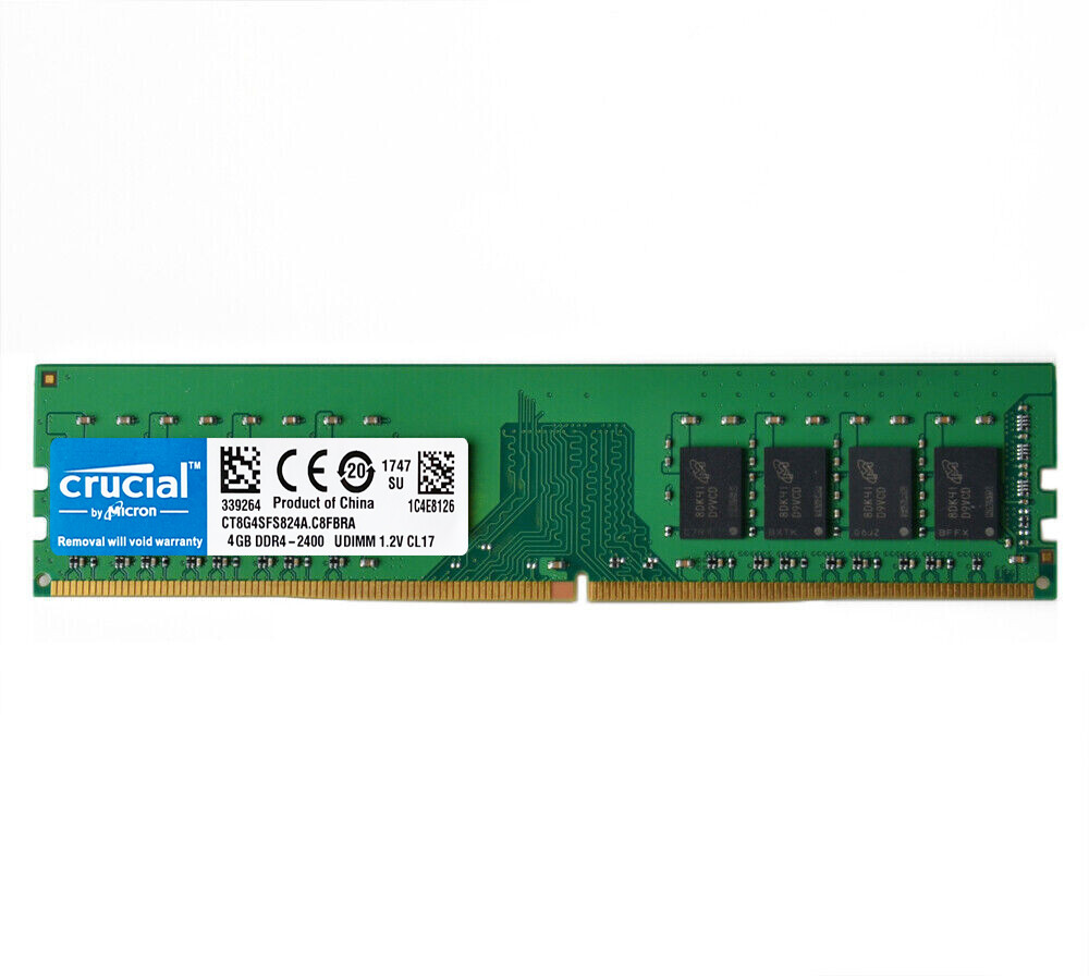 Crucial DDR4 4GB 8GB 16GB 2400Mhz 2666 3200 PC4 288pins Desktop Memory Dimm Ram