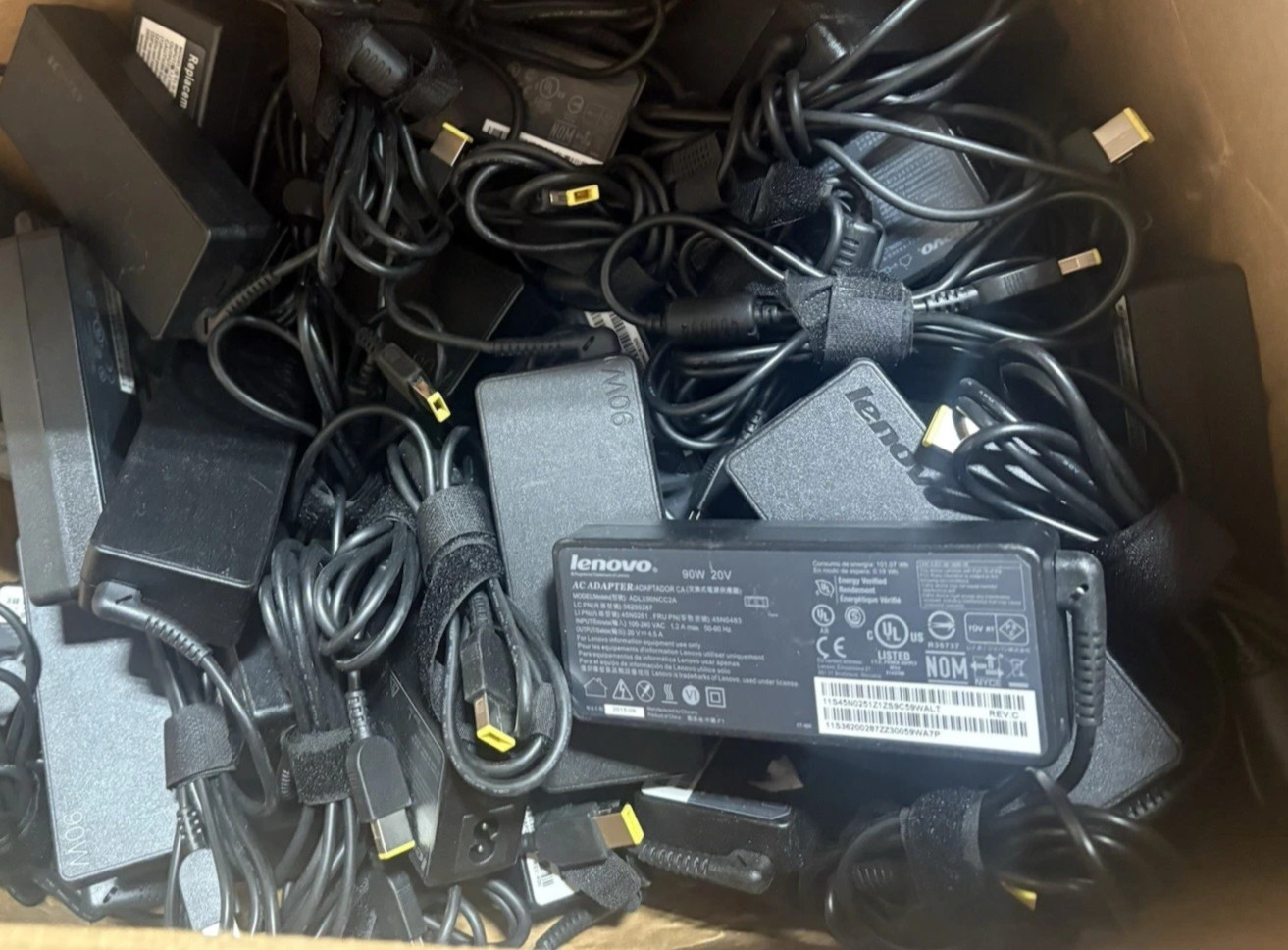 Lot of 5 LENOVO ADLX90NCC2A 20V 4.5A 90W Genuine Original AC Power Adapter