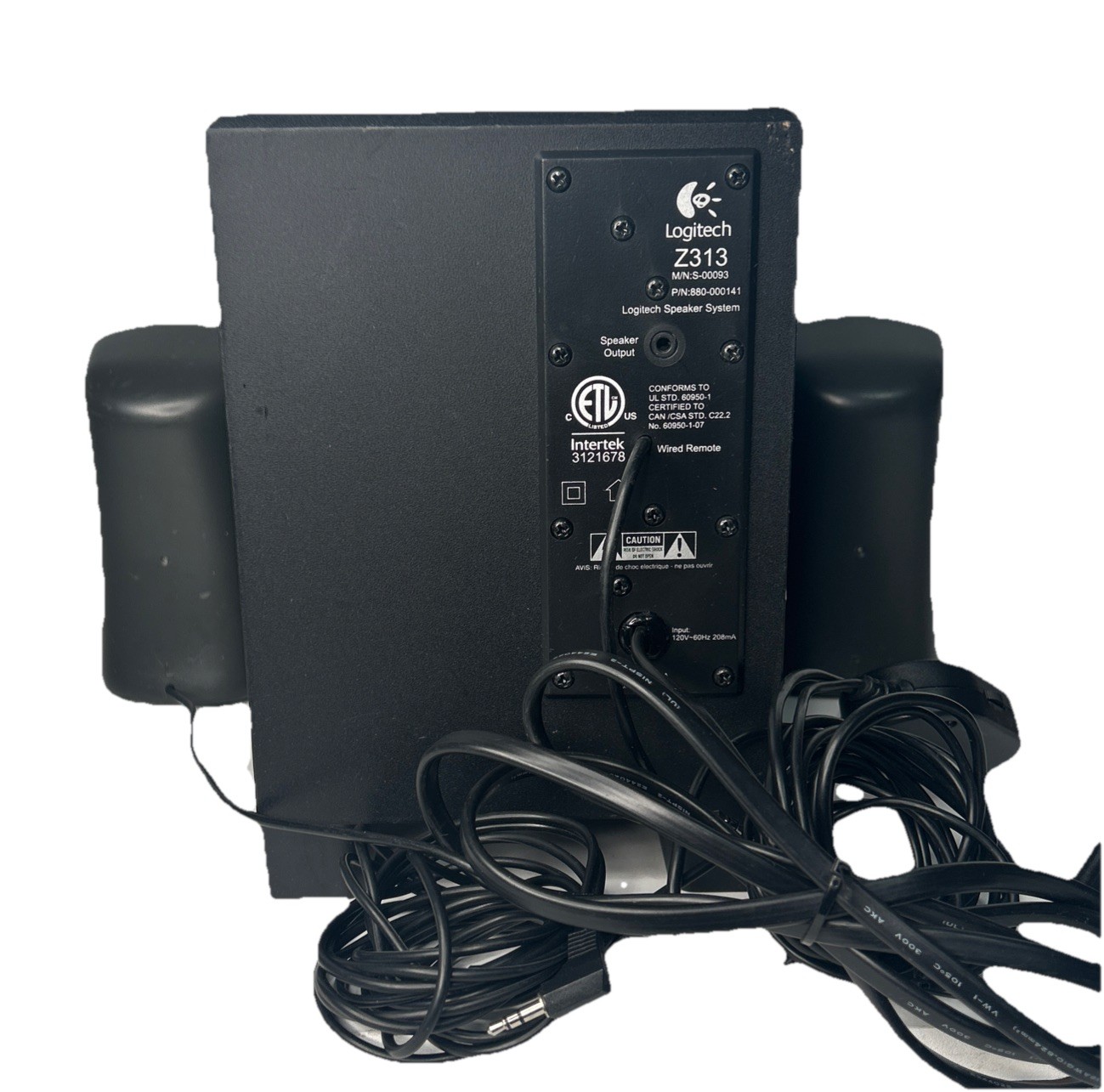 Logitech Z313 Speaker System & Subwoofer Tested And Working Well.