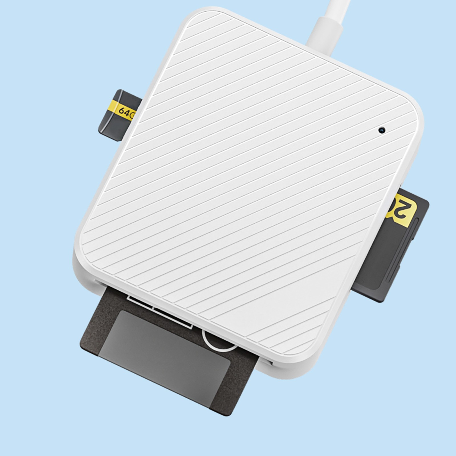 4 in 1 Type-C USB-C Smart Media M2 SD SM XD Memory Card Reader Adapter White