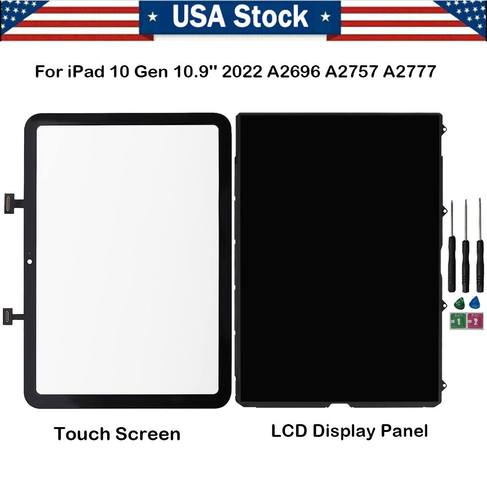 LCD Display + Touch Screen Digitizer For iPad 10th 2022 10.9″ A2696 A2757 A2777