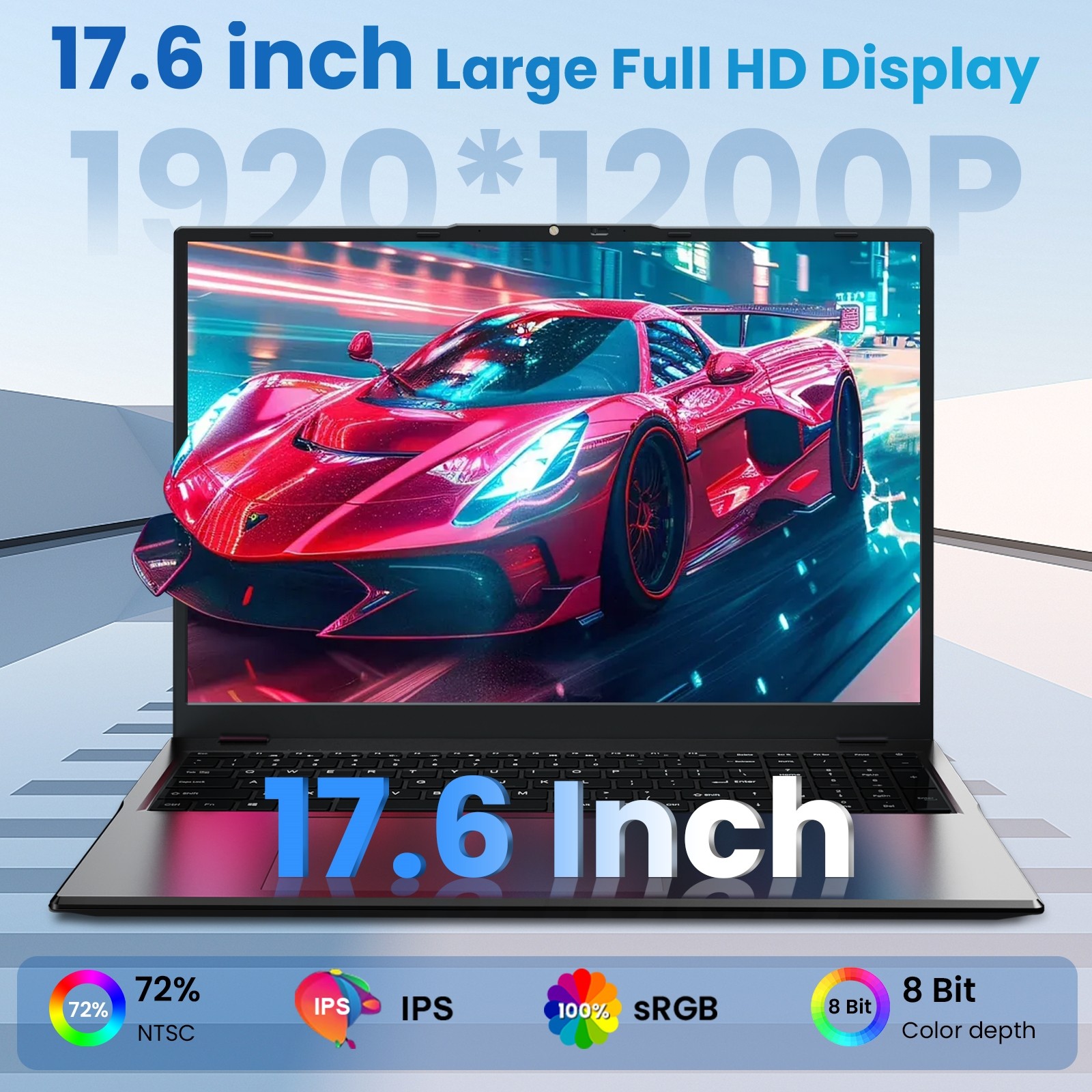 Jumper 17.6″ Laptop 16GB RAM 640GB SSD WIFI6 FHD 1920*1200 IPS 2.9GHz Windows 11