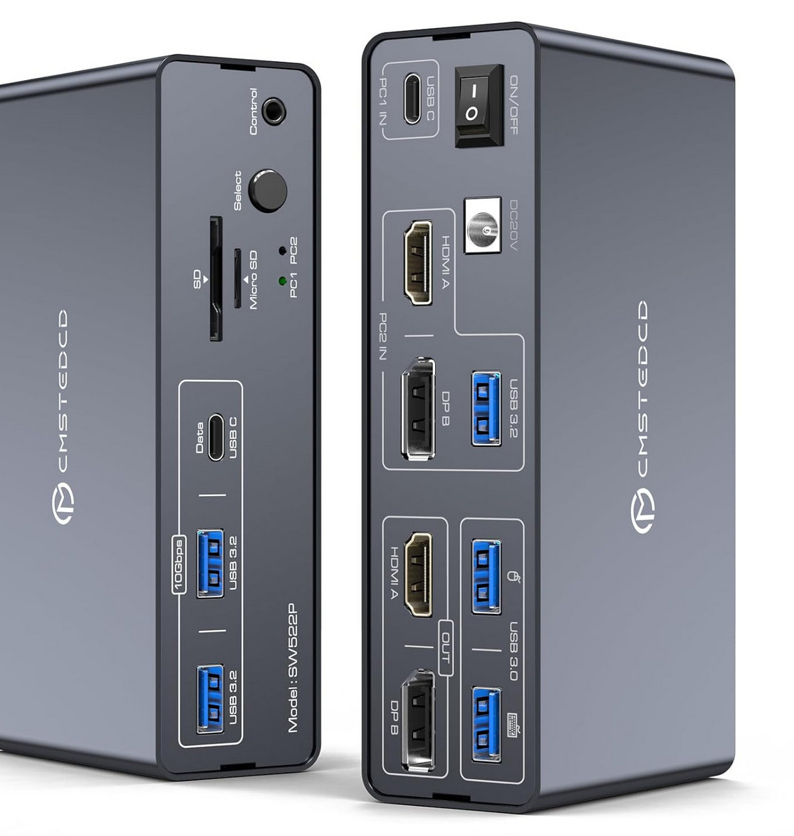 DGYBDFC 13-in-1 KVM Docking Station 4K60Hz HDMI 4K120Hz DP 100W PD New Open Box
