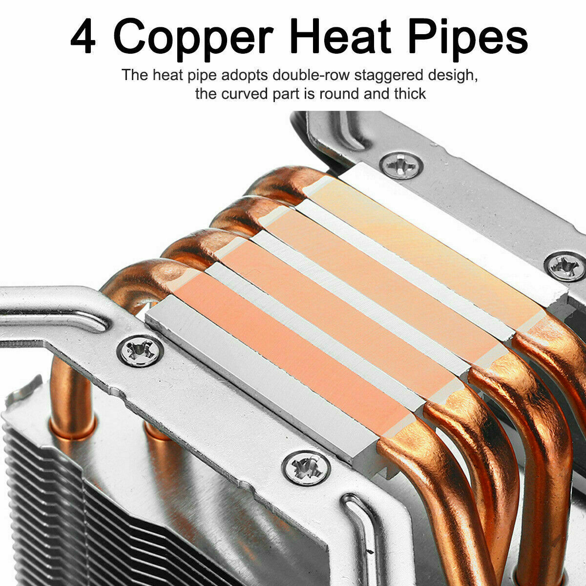 Heatsink CPU Cooler LED RGB Fan with 4 Pin Intel LGA 2011 V2 V3 V4 2011-3