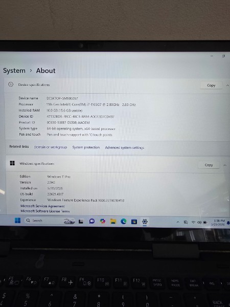 Dynabook Portege X30W-J 13″ Touch Laptop-11th i7-1185G7 2.8GHz 16GB RAM 512GB