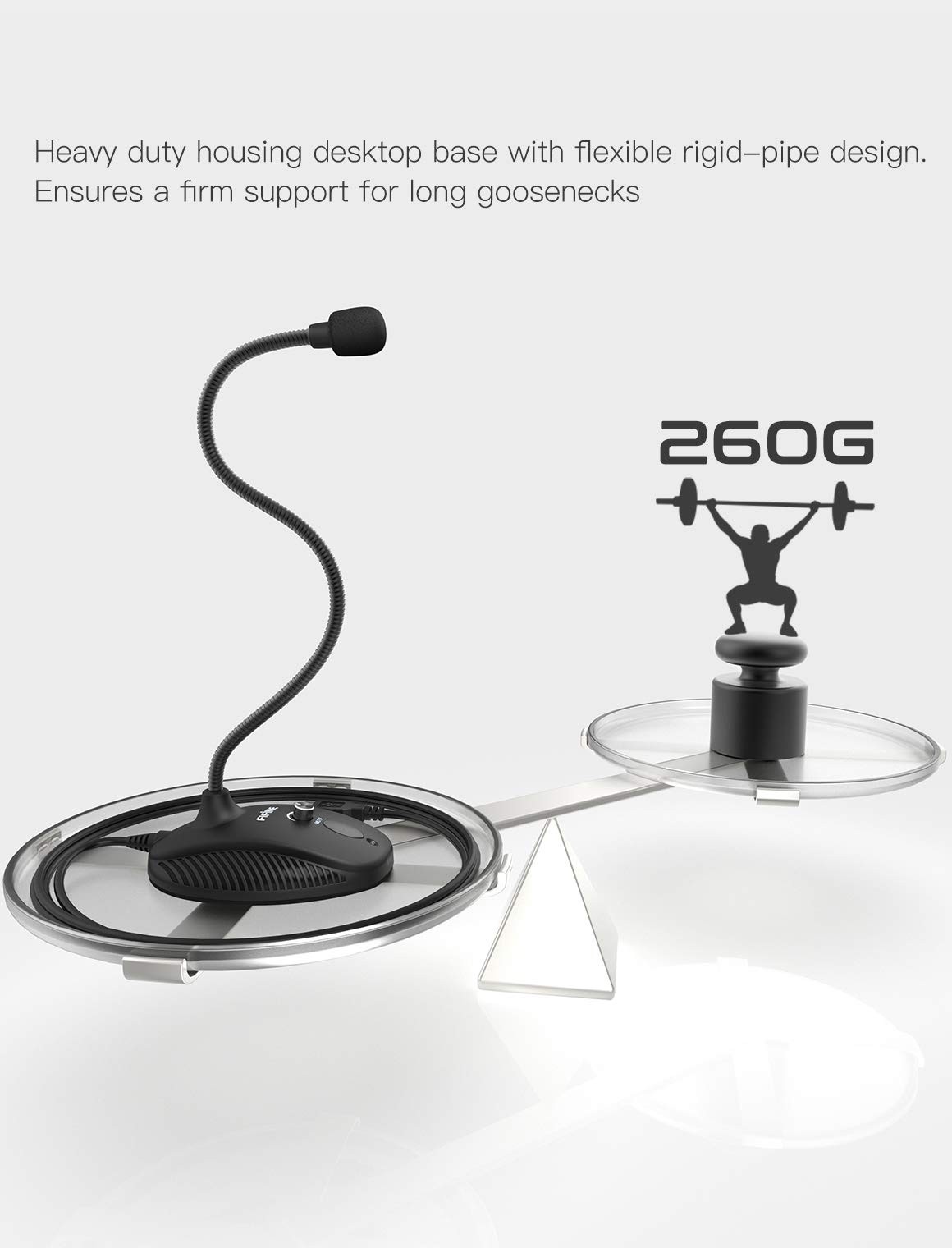 Fifine USB Computer Microphone, Plug &Play Desktop Condenser PC Laptop Mic,Mu…
