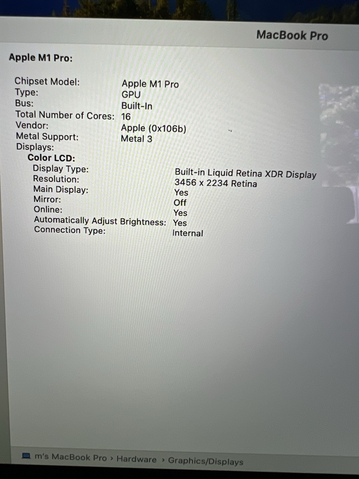 Apple MacBook M1 Pro 16″ 2021 10-Core 1TB SSD 32GB RAM A2485 BAD BATTERY