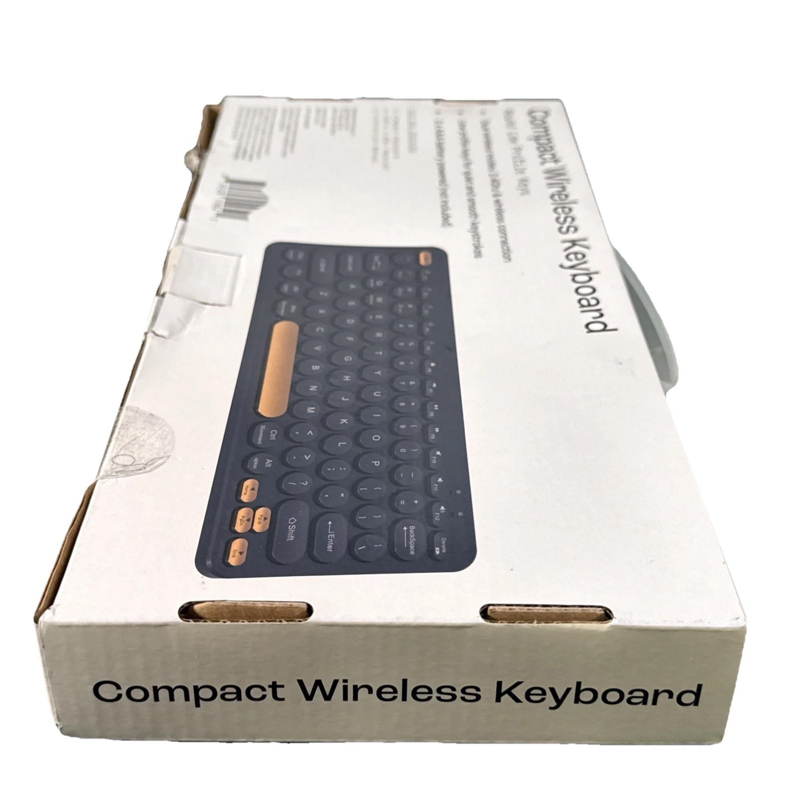 NORTH Compact Wireless Keyboard Round Low Profile Keys 2.4GHz USB Receiver New