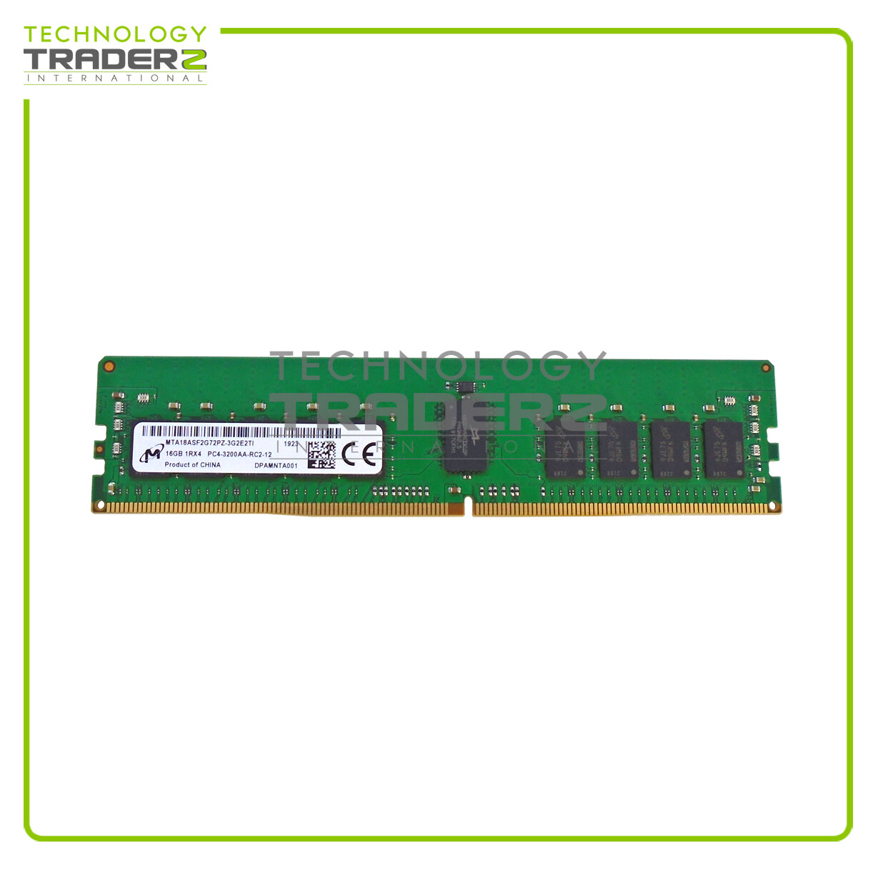MTA18ASF2G72PZ-3G2 Micron 16GB PC4-25600 DDR4-3200MHz ECC REG Single Rank Memory