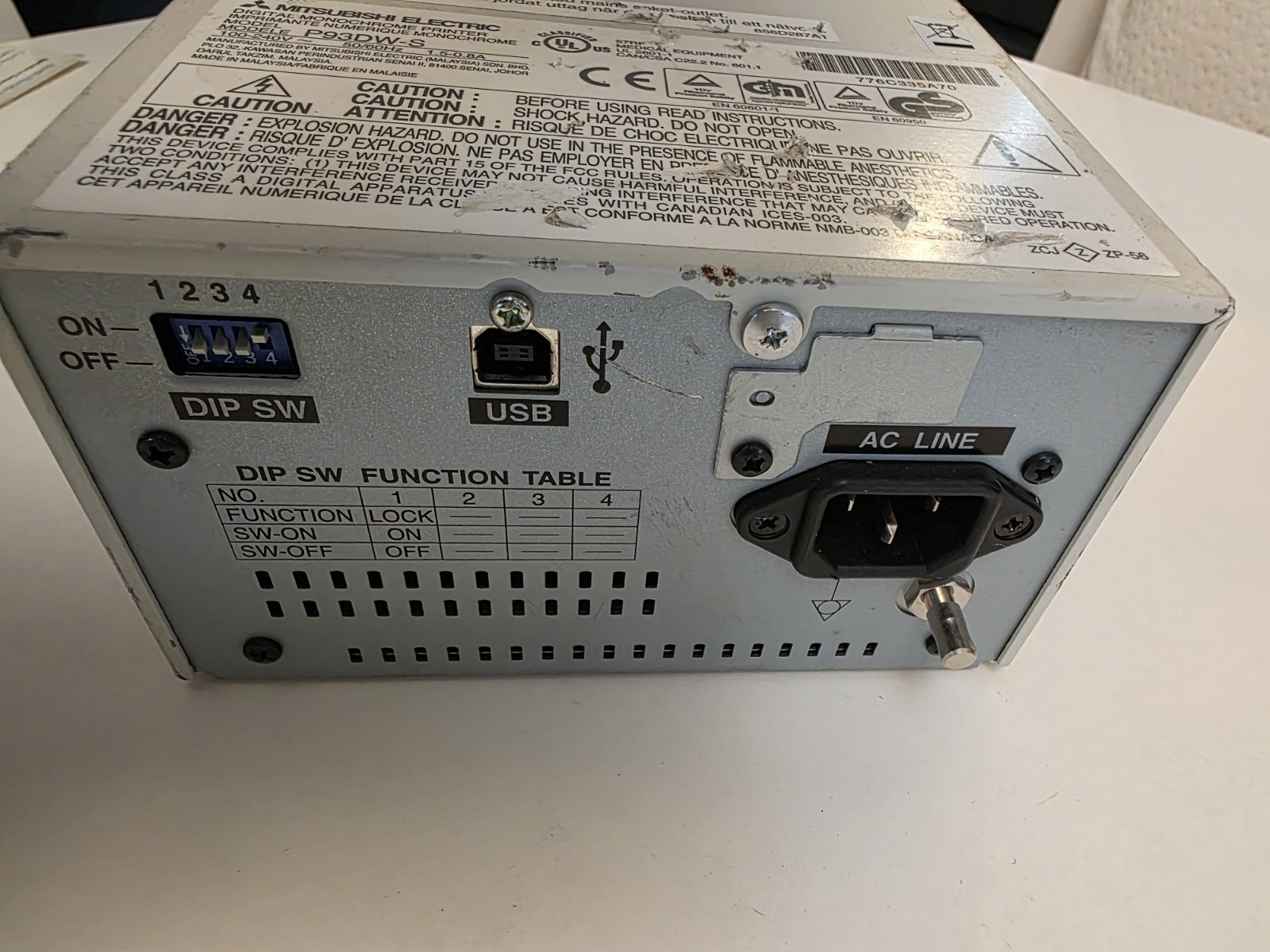 Mitsubishi P93D / Digital Thermal Printer 30days Warranty