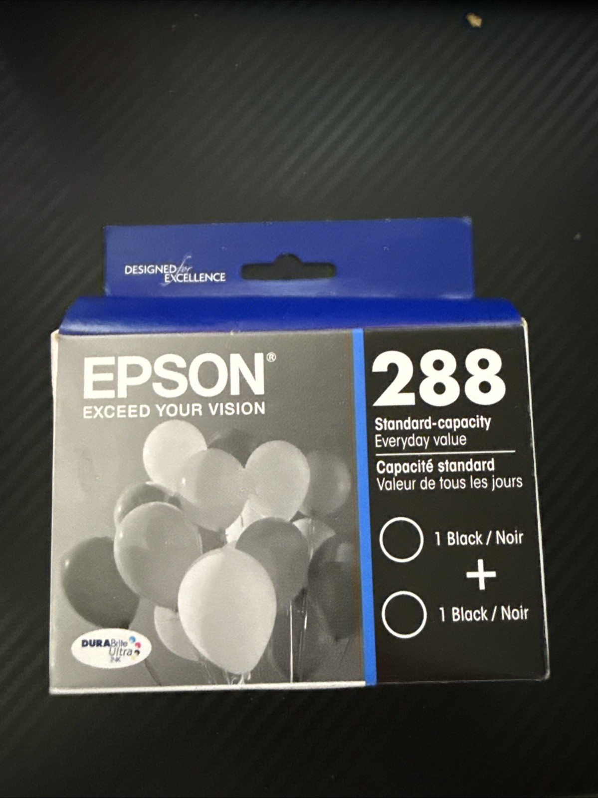 EPSON 288 STANDARD CAPACITY BLACK 2 PACK Exp 10/2025 GENUINE