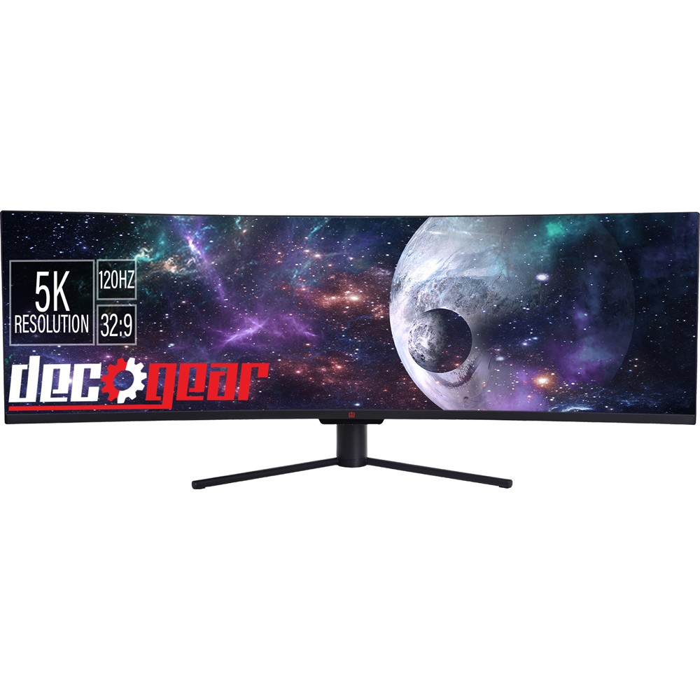Deco Gear 49″ Curved Ultrawide 5K Monitor, 5120×1440 DQHD, 120Hz, 101% NTSC, 100