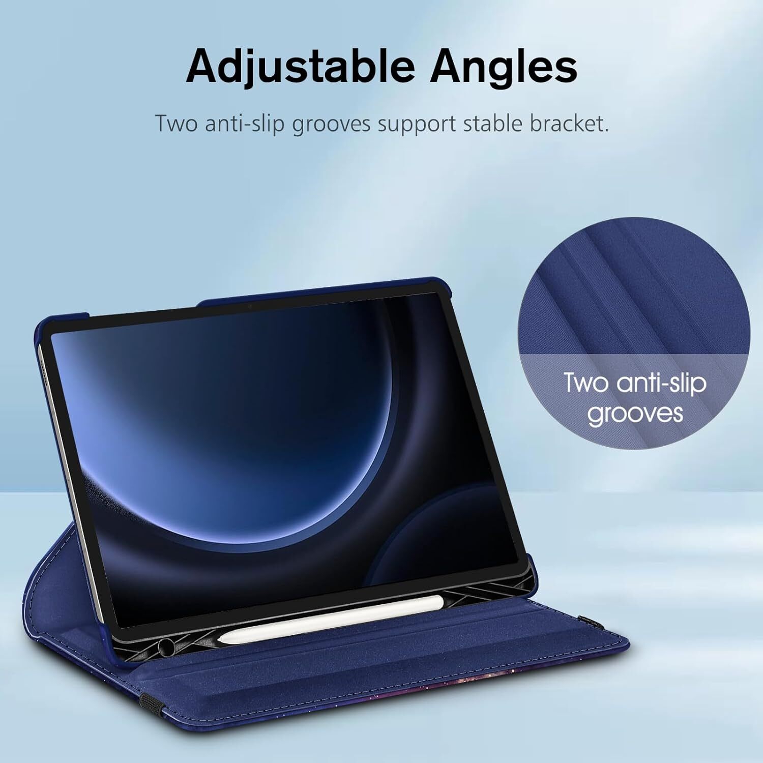 Rotating Case for Samsung Galaxy Tab S9 FE 10.9 Inch/Tab S9 11 2023 Stand Cover