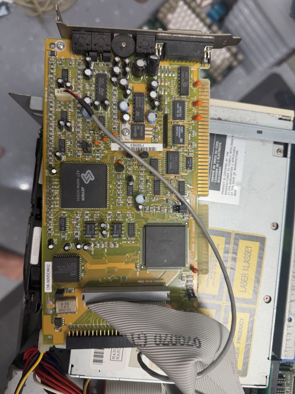 Packard Bell PB411A 486SX Multimedia PC OverDrive Aztech Tested Drives No POST