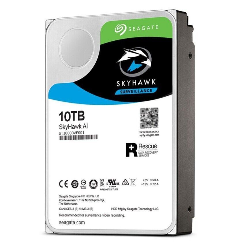 Compatible Seagate Skyhawk AI ST10000VE001 Internal 256MB HDD10TB7200RPM SATA3.0