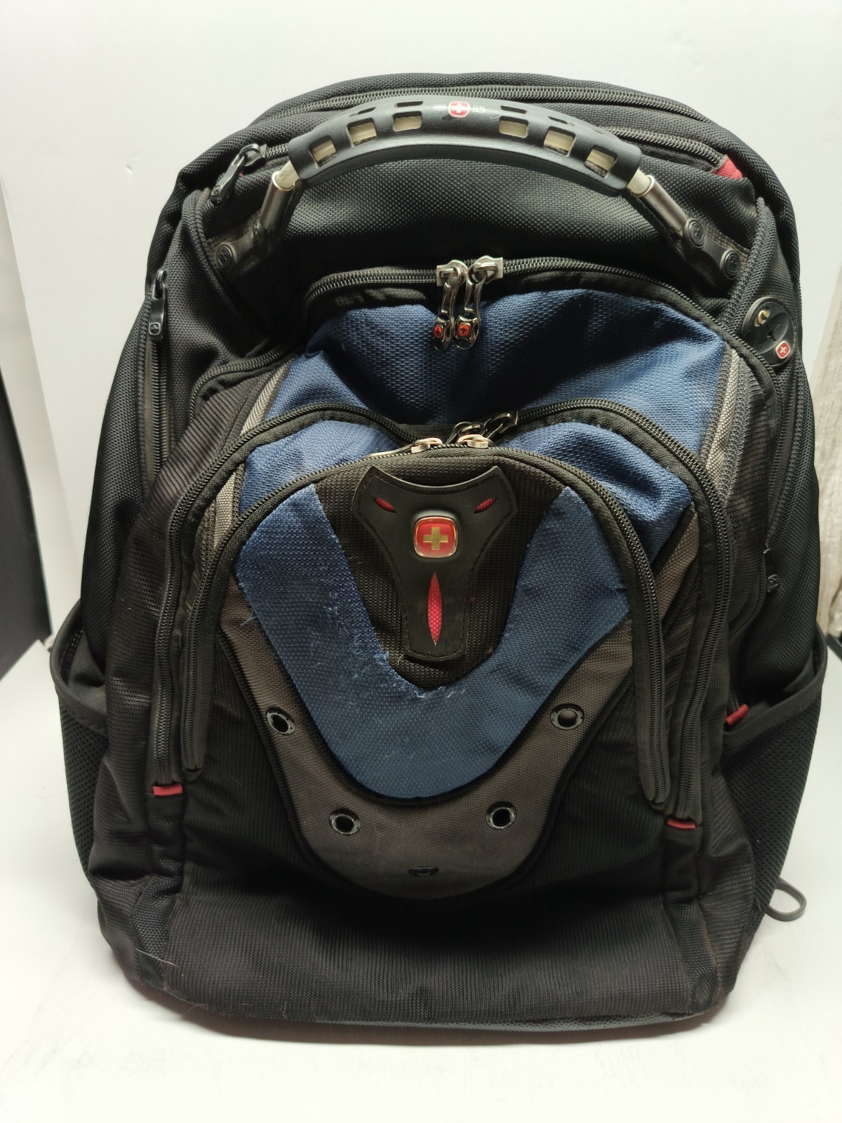 SwissGear Wenger 16″ Laptop Backpack Black Travel School Book Bag Multi Pocket