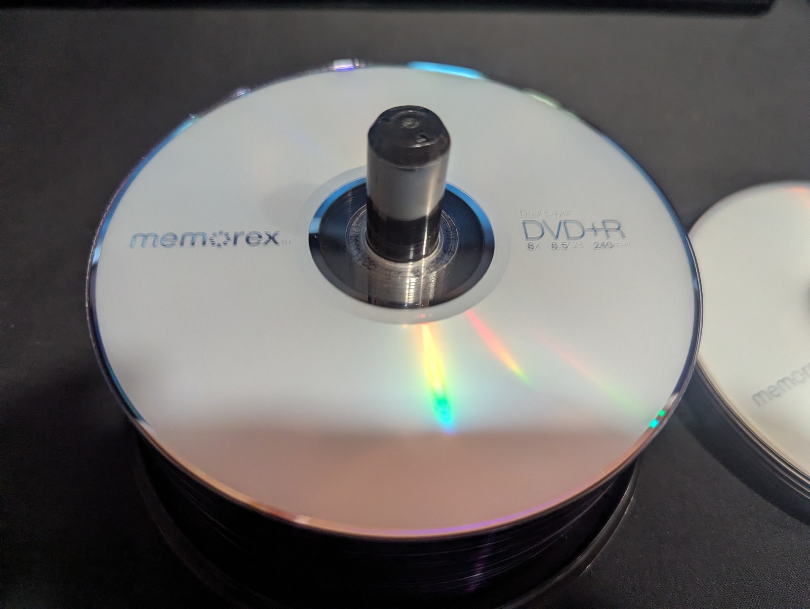 Memorex Dual Layer DVD+R 50-pack – 8X, 8.5GB, 240min – 45 count