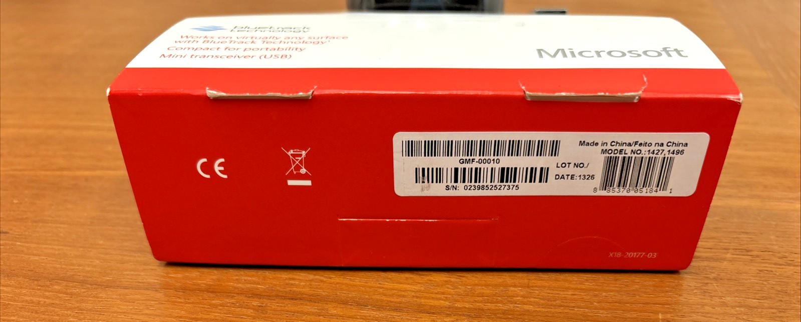 Microsoft Wireless Mobile Mouse 3500 BlueTrack USB NIB Factory Sealed