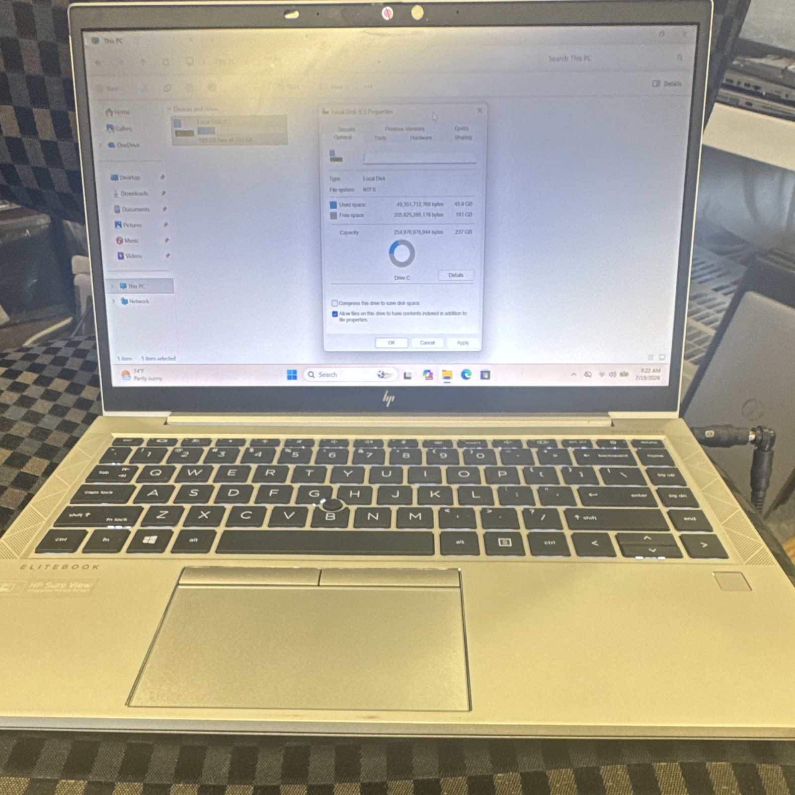 HP EliteBook 845 G7 14″ Ryzen 5 PRO 4650U 16GB 256gb SSD Win 11