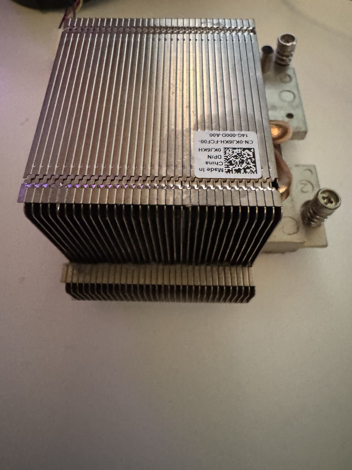 Dell Precision T3240 80W Desktop Blower With Heatsink KJ6KH FKGPC