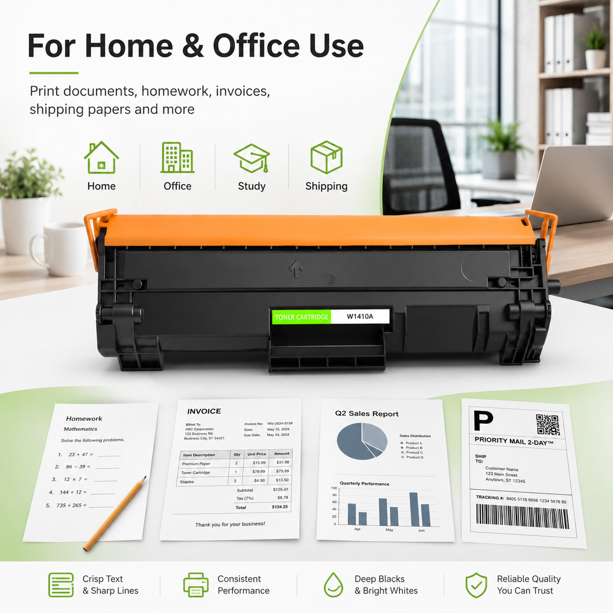141A W1410A Toner Cartridge with chip GREENCYCLE for HP LaserJet MFP M140w M139w