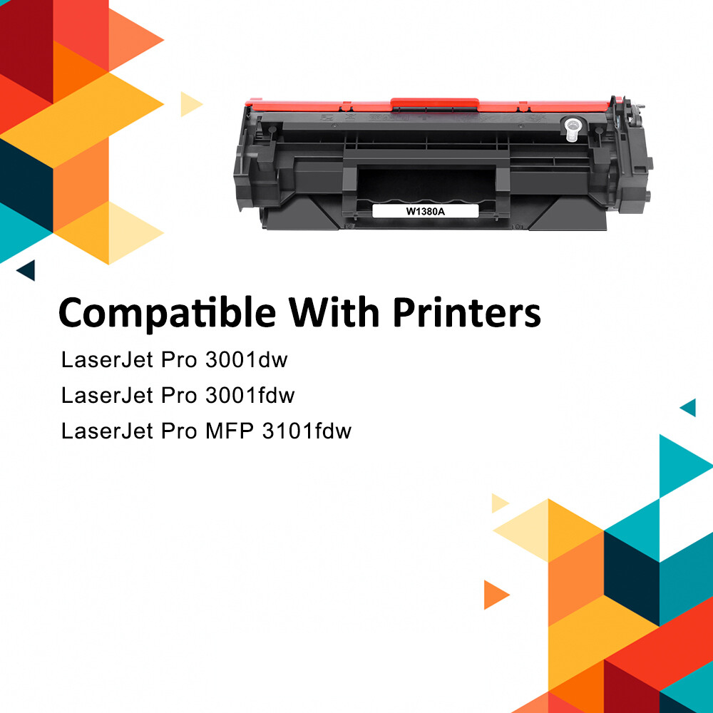 NEW CHIP W1380A Toner Compatible With 138A HP LaserJet Pro 3001dw MFP 3101fdw