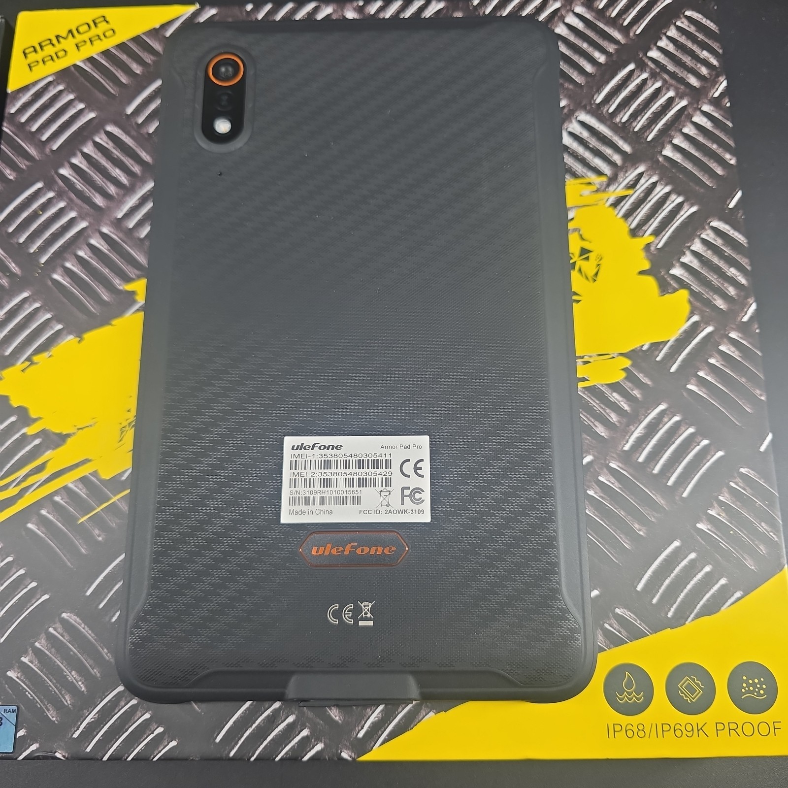 Ulefone Armor Pad Pro Rugged Tablet PC 8GB+128GB 8in Android 13 MediaTek 4G (EFW