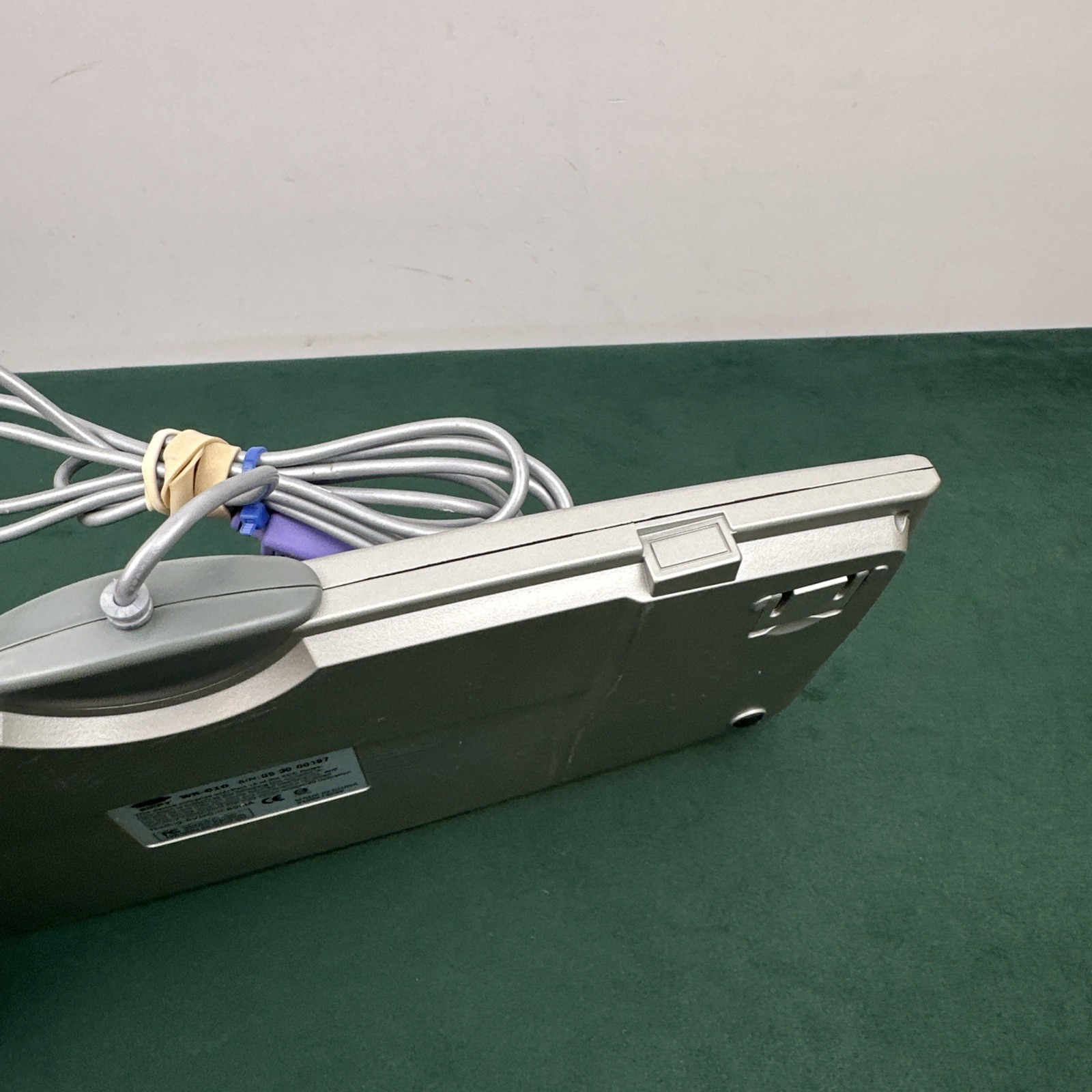 Zippy WK-610 Wired PS/2 Keyboard Gray Purple Keys Vintage Tested