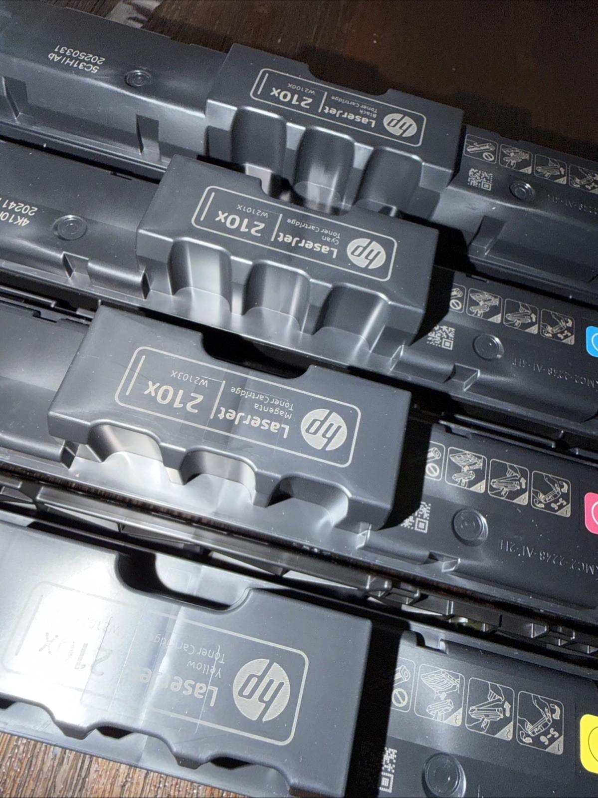 HP 210X Black/Cyan/Magenta/Yellow High Yield Toner Cartridge 100% Ink On All 4