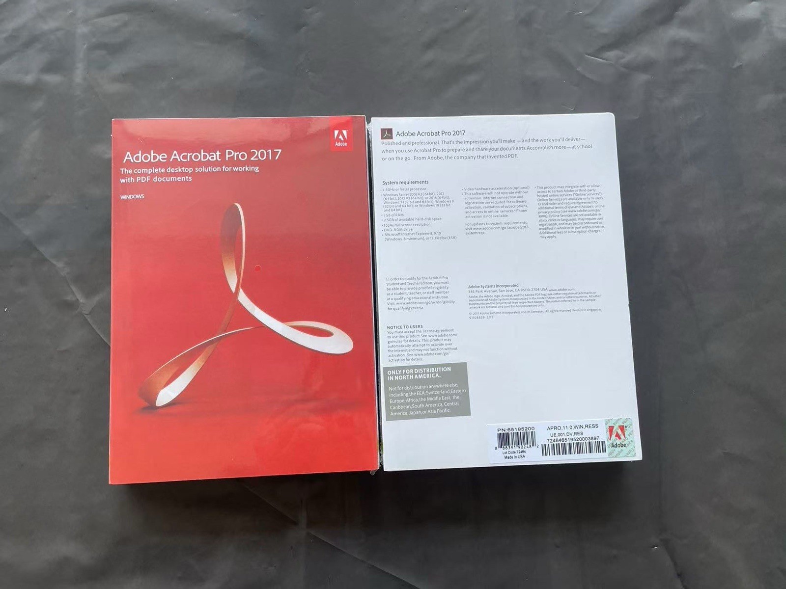 Adobe Acrobat Pro 2017 (For 2PCs) Desktop Publishing Software for Windows DVD