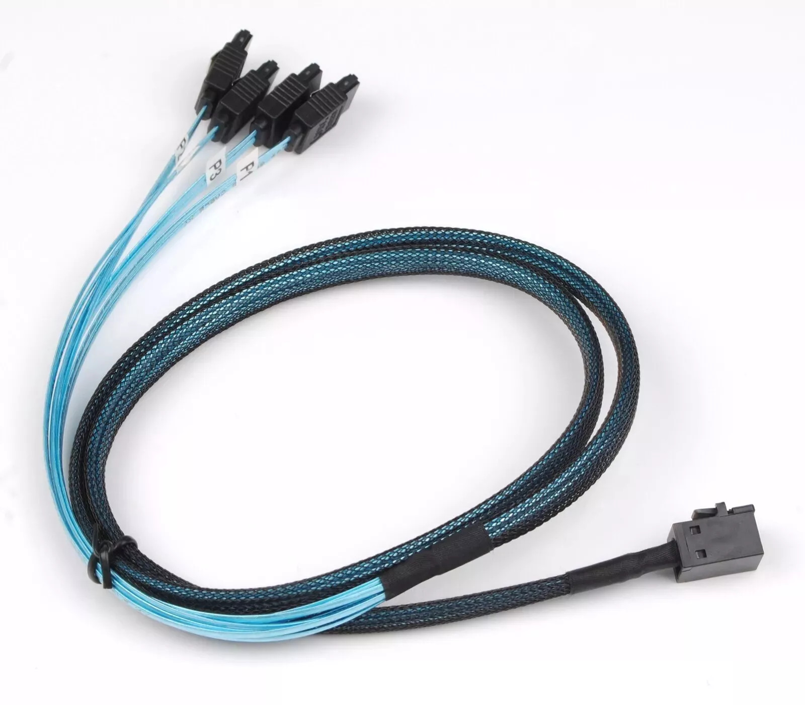 Mini SAS SFF-8643 To 4 SATA 7pin Hard Disk 6Gbps Data Server Raid Cable 0.5m