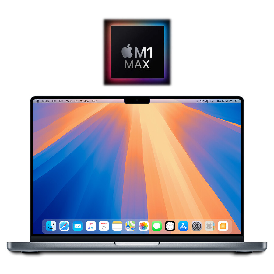 2021 Apple M1 Max MacBook Pro 16.2″ 64GB/1TB SSD – (Space Gray) A2485 w/Warranty