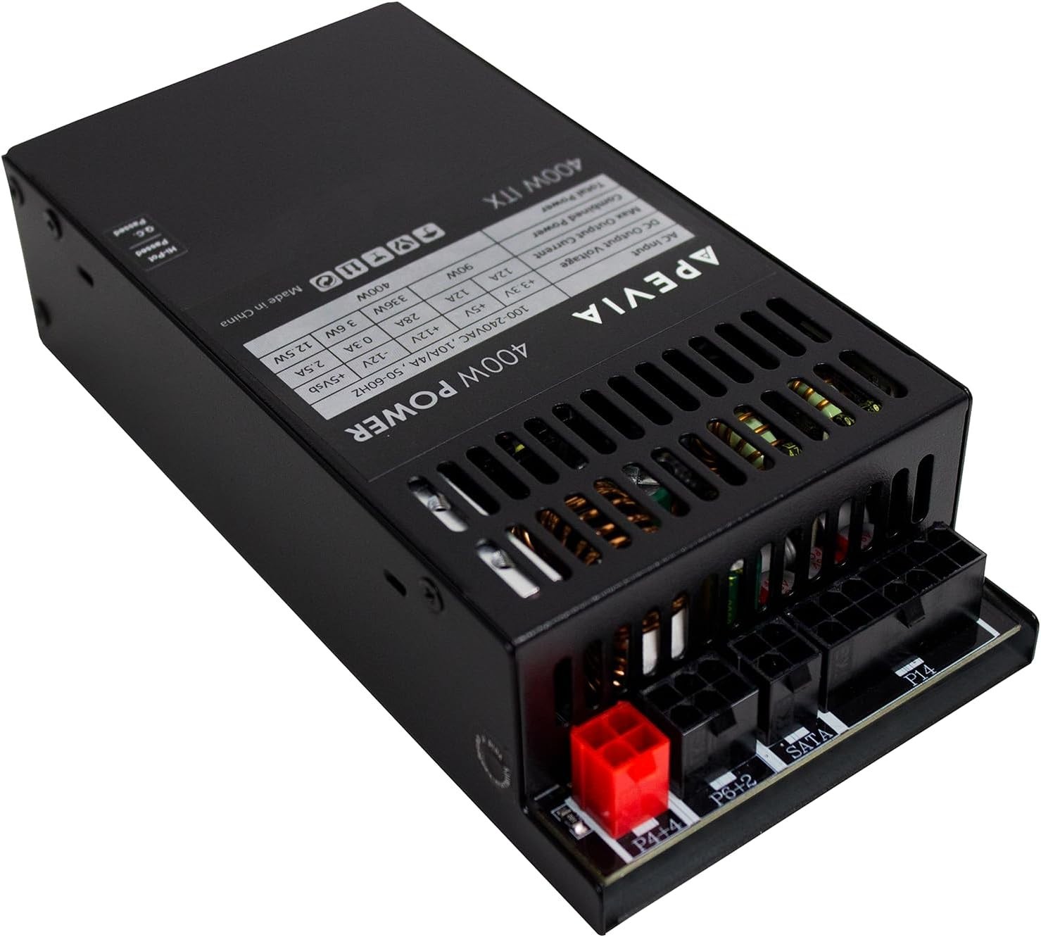 Apevia ITX-PFC500W Mini ITX/Flex ATX / 1U 500W Fully Modular Power Supply,…
