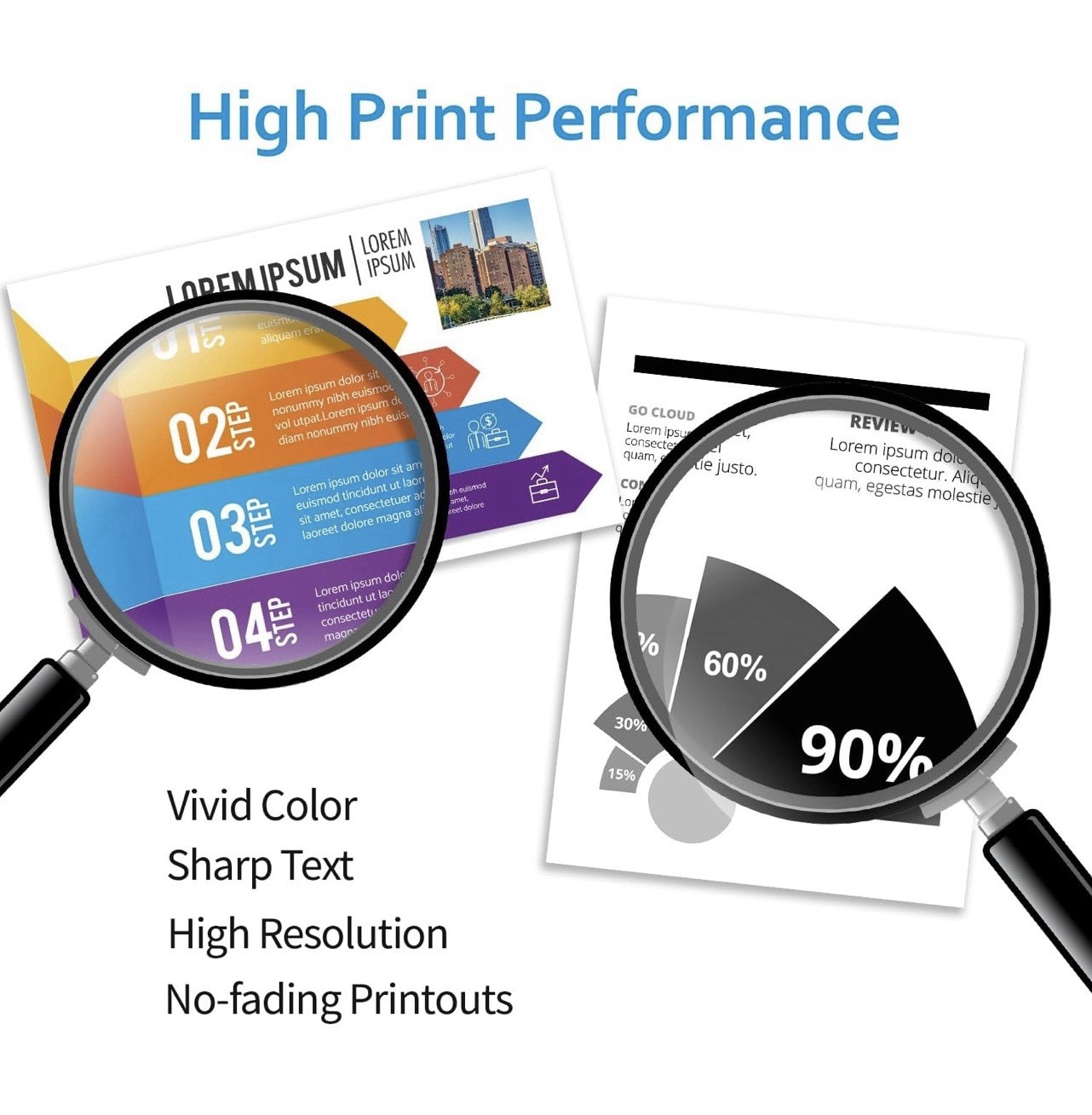 LC501XL LC501 4 Pack Ink Cartridges Compatible for Brother MFC Printers