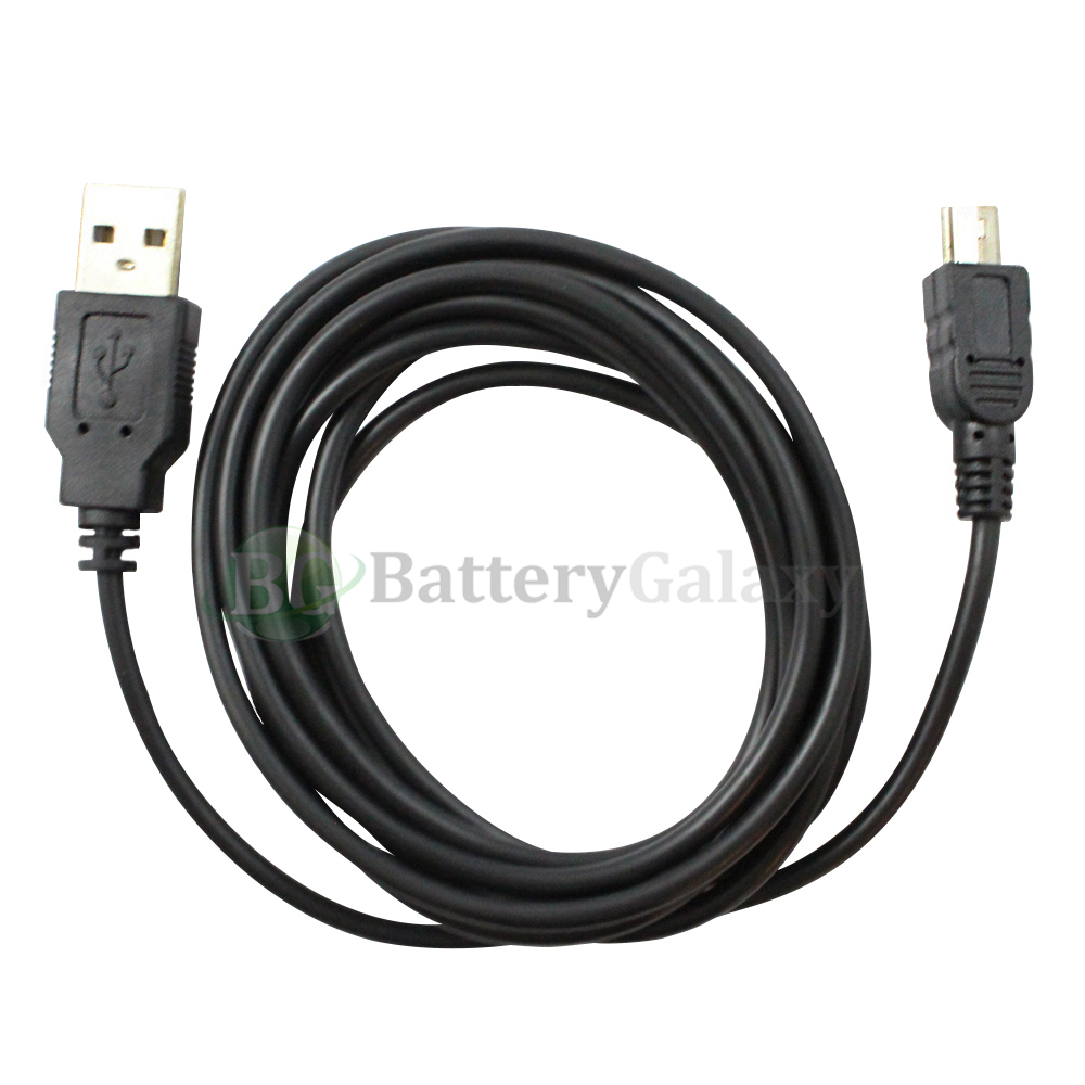 6FT USB 2.0 Certified 480Mbps Type A Male to Mini-B/5-Pin Male Cable