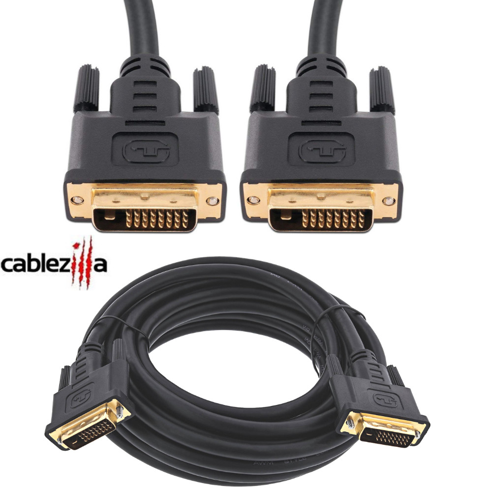 DVI-D TO DVI-D Cable Male To Male Dual Link 24 + 1 Pin Monitor Display DVI Wire
