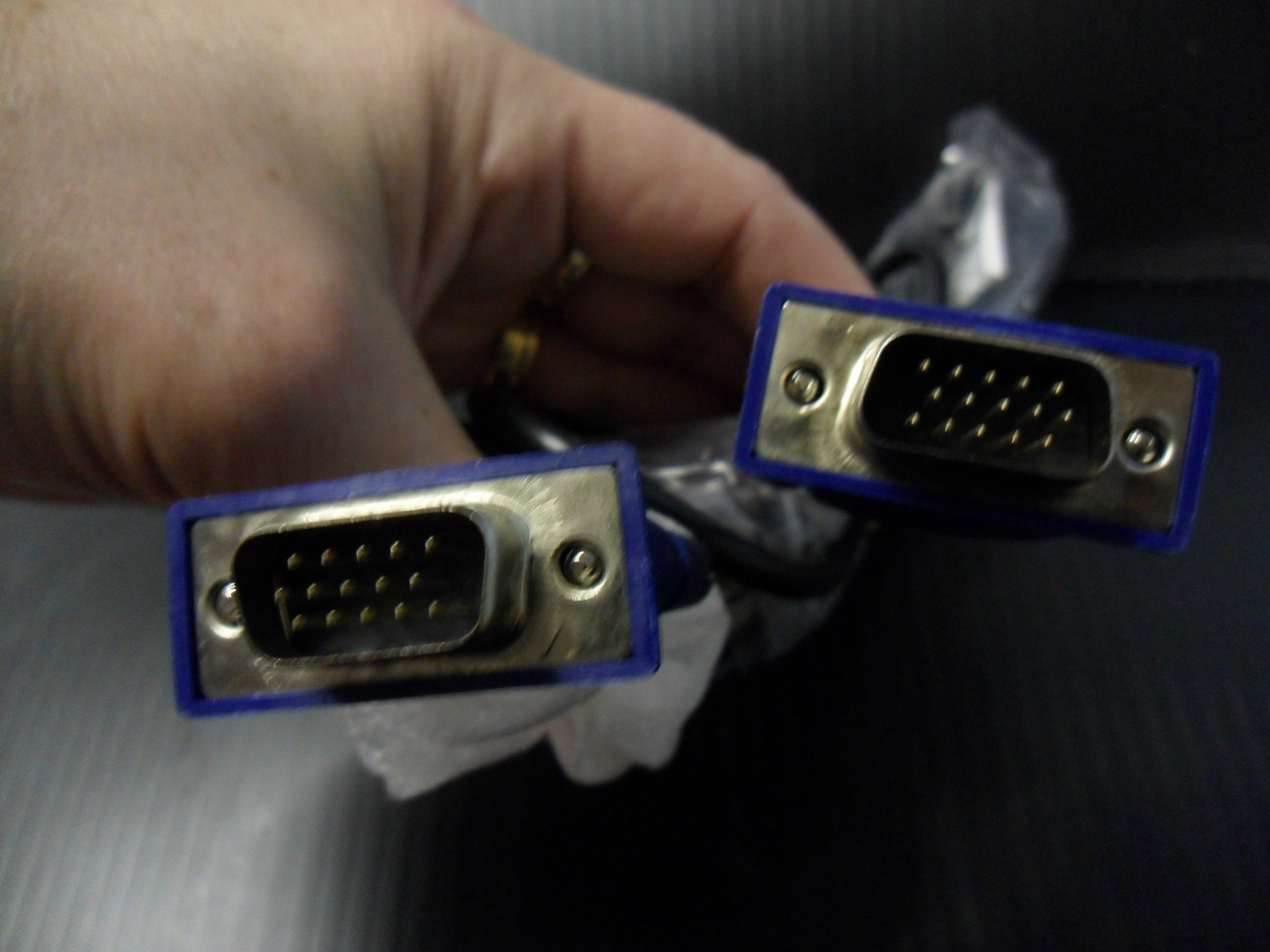 SVGA SUPER VGA Monitor M M Male 2 Male Cable BLUE CORD FOR PC TV 5FT 5 FT 15 PI