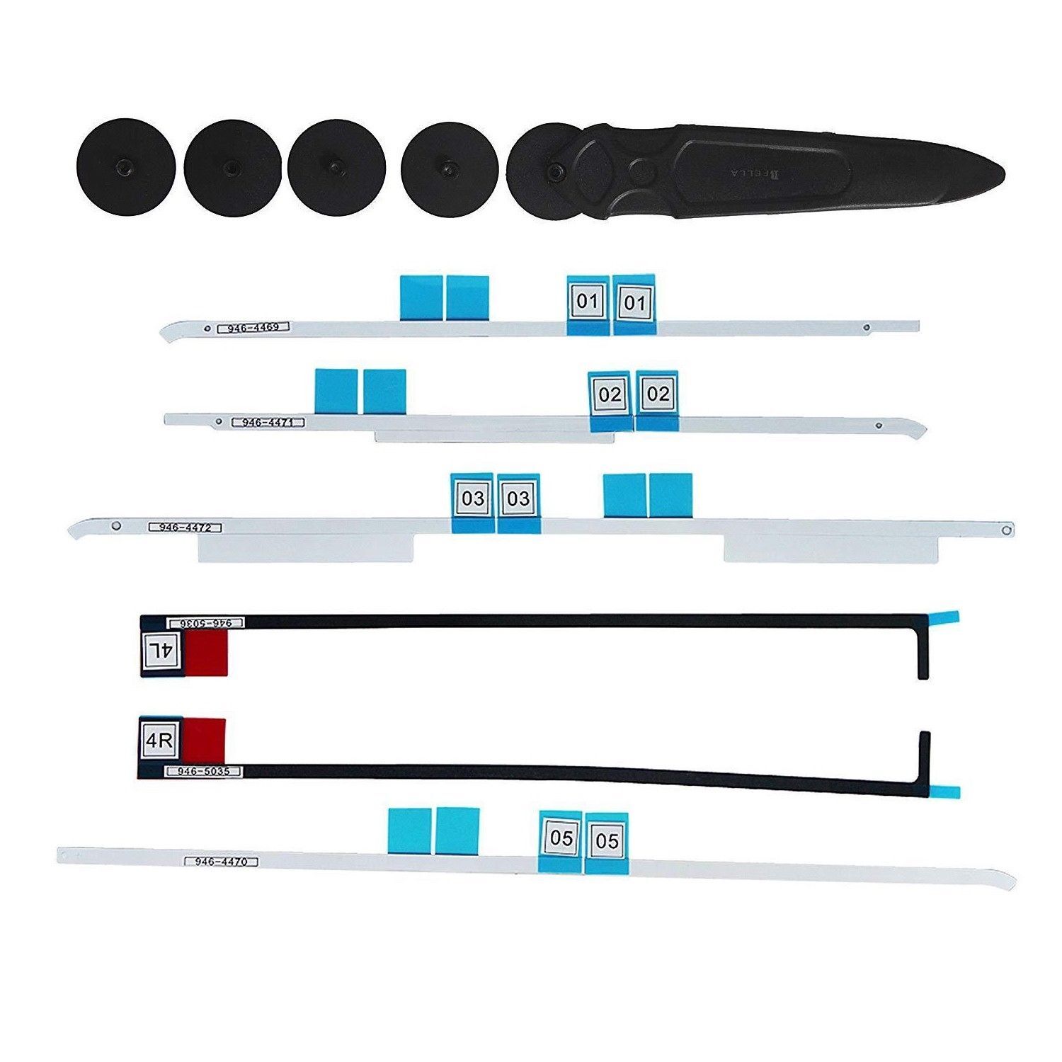 LCD Adhesive Strips Tape Opening Tools Kit Opening Wheel for iMac A1418