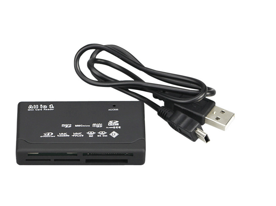 Memory Card Reader Mini 26-IN-1 USB 2.0 High Speed For CF xD SD MS SDHC LOT