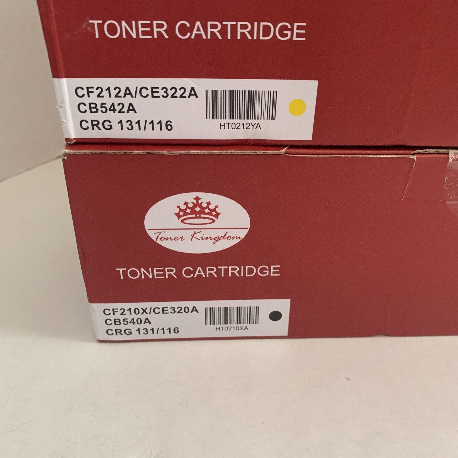Toner Kingdom Premium Selection Toner Cartridge Black Yellow CF210X/CE320A NEW