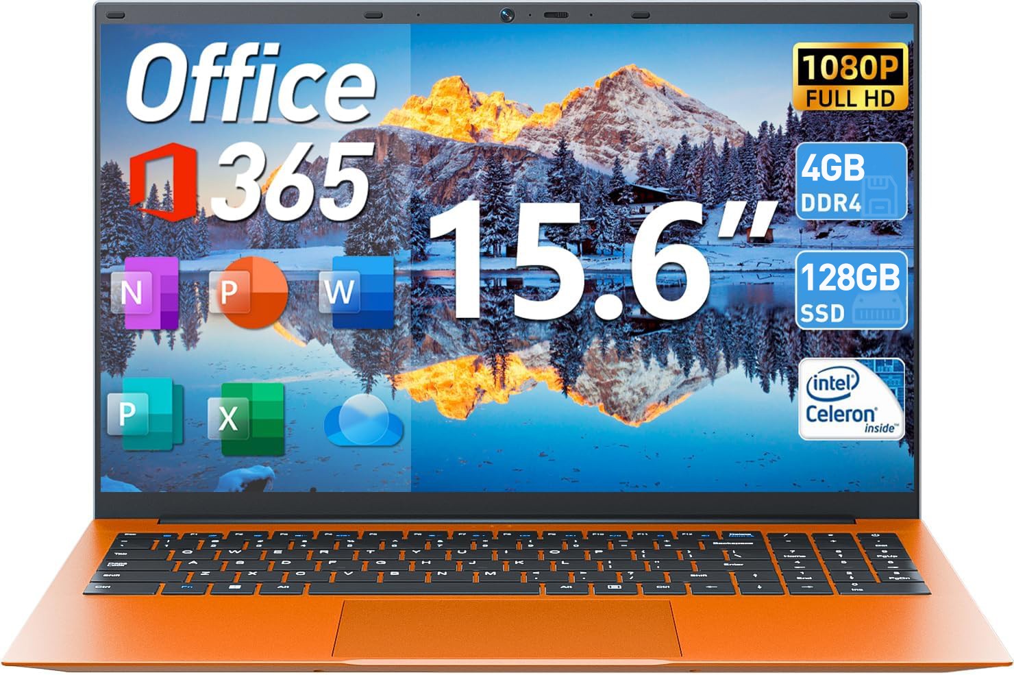 2026 SGIN 15.6″ IPS Laptop Intel N5095 4GB RAM 128GB SSD Wi-Fi 6 Microsoft 365