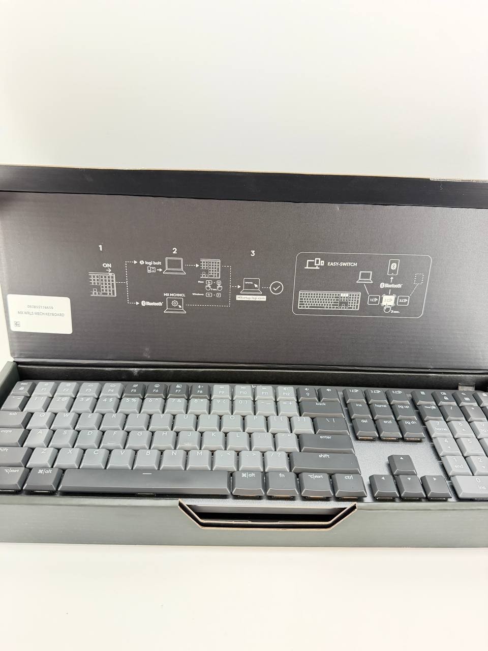 Logitech MX Mechanical Full Size Wireless Keyboard Tactile Quiet YR0082