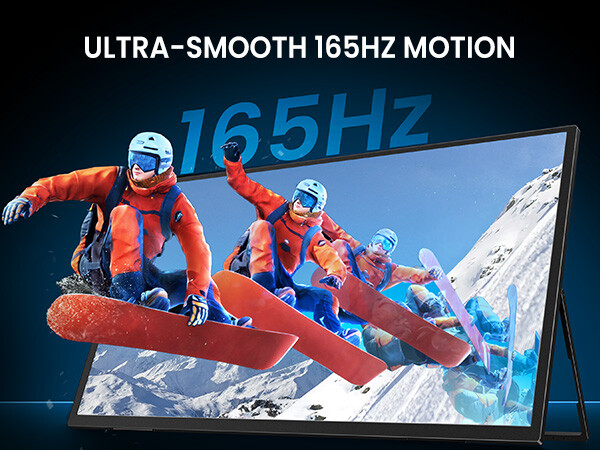 2025 24.5″ Portable Monitor 165Hz Screen PC Monitor 2560*1440 Screen HDMI HDR US