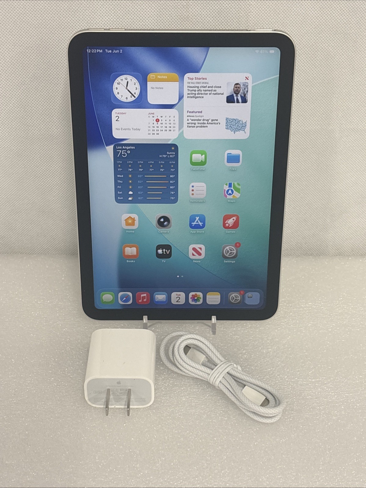Apple iPad mini (6th Generation) A2567 64 GB, Wi-Fi, 8.3 in – Starlight