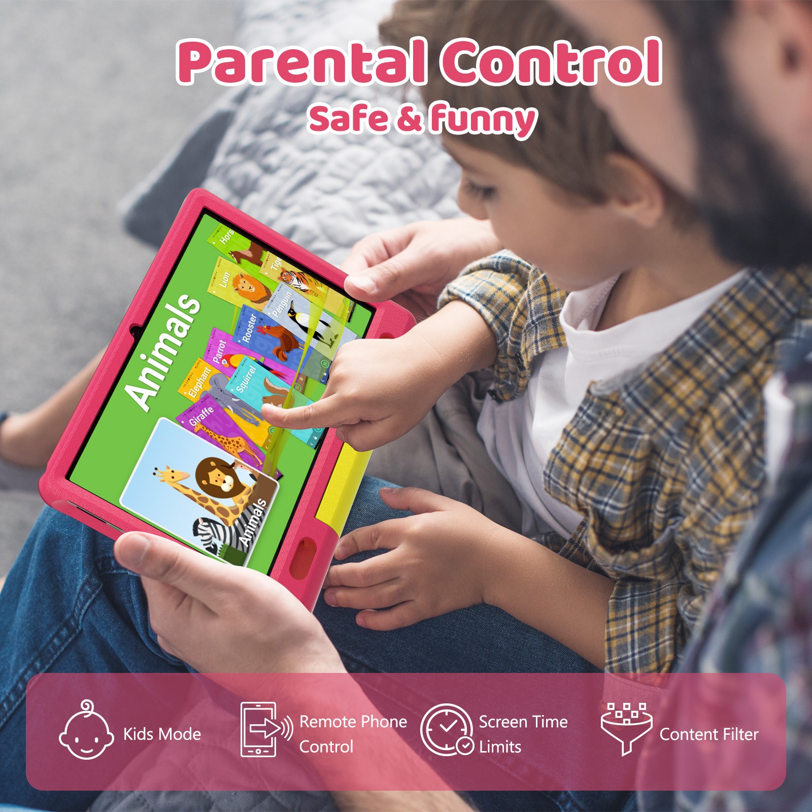 10.1 inch Tablet 6GB RAM 64GB ROM for kid Dual Camera WIFI IPS LCD HD Android 11