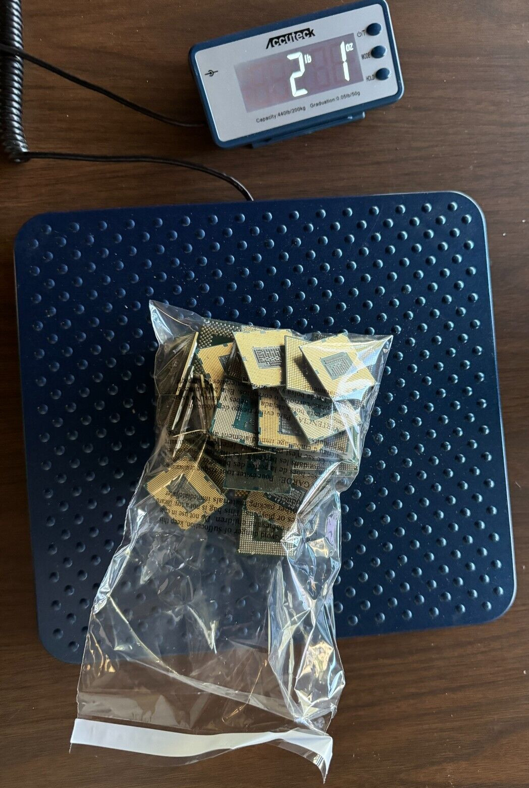 Computer Processors – 2lb 1oz – CPU – Sold as scrap – Bent Pins – Not for Use