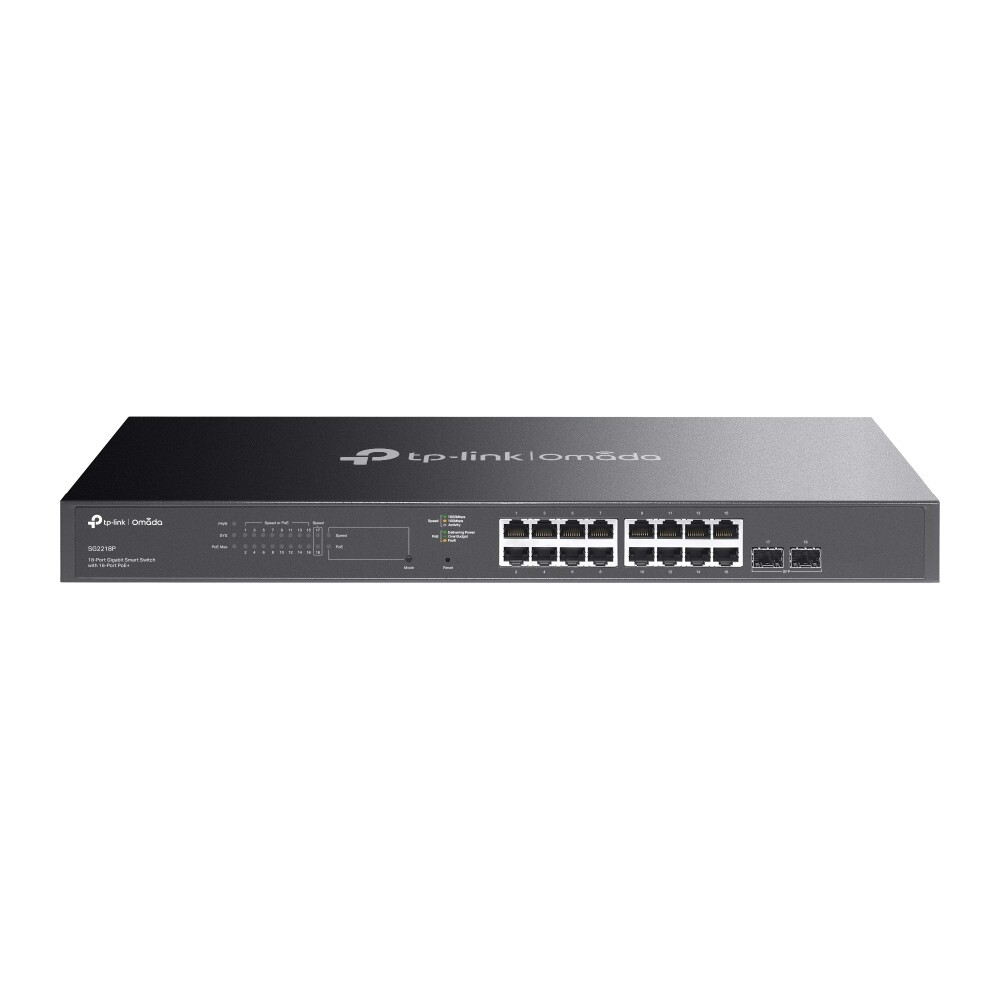 TP-Link SG2218P | Omada 18-Port 1000Mbps Gigabit Smart Switch | 16* PoE+ Port