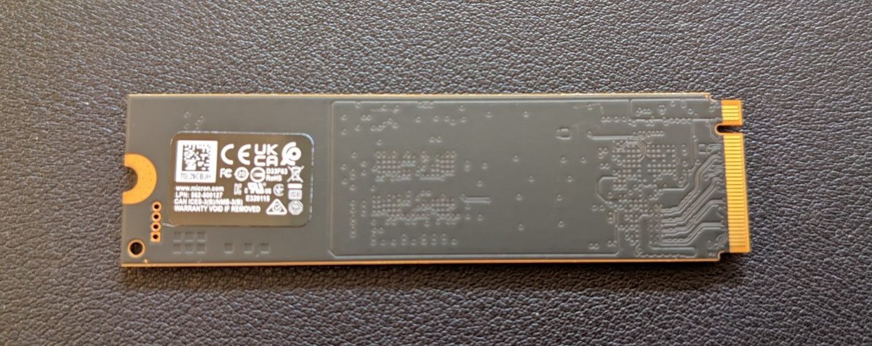 Micron 2500 512GB NVMe M.2 2280 SSD PCIe Gen4 x4 | HP P/N: P05899-001 | 6600MB/s